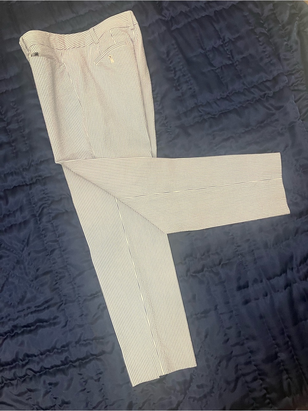 Talbots Lavender Seersucker Pants